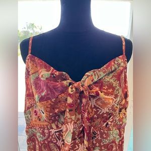 Spaghetti straps cami shirt